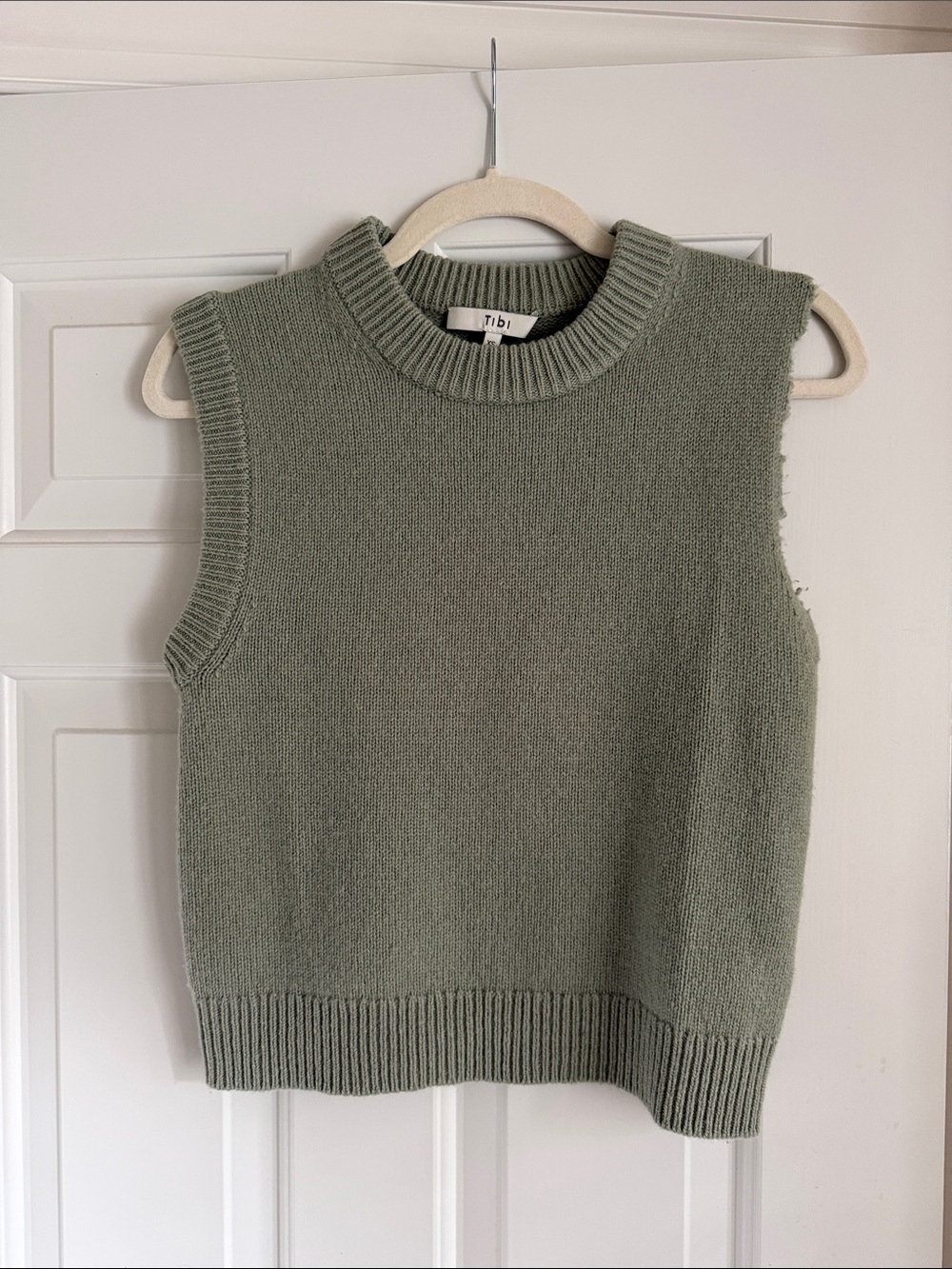 Tibi: Soft Lambswool Distressed Vest